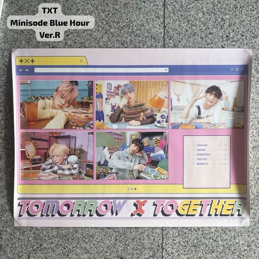 TXT Minisode Blue Hour ver. R - Official Poster Original