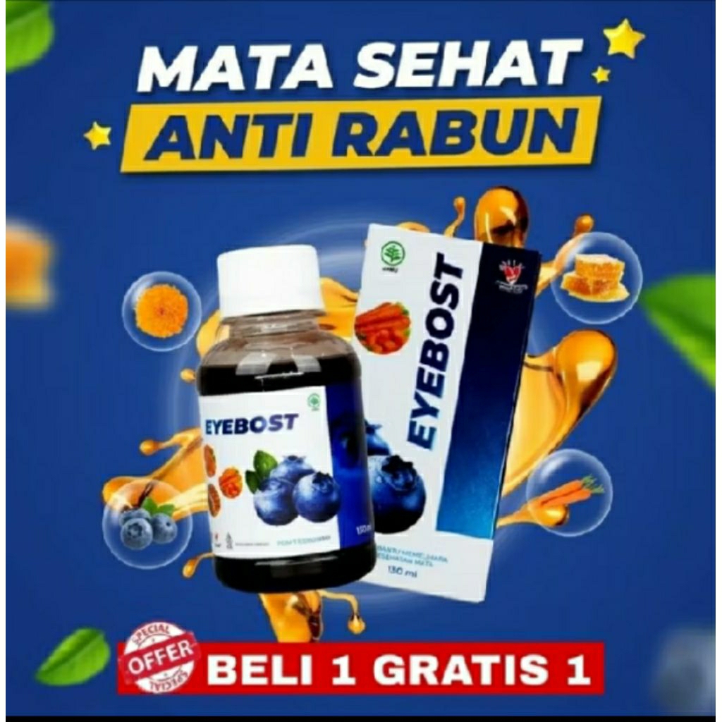 madu eyebost  160 ml asli atasi mata merah minus silinder rabun jauh senja berair katarak minuman ke