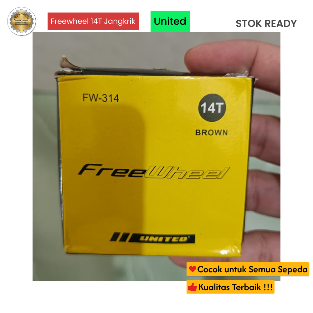 Freewheel Jangkrik 14T - Gir / Gear Belakang Sepeda Single Speed Model Ulir