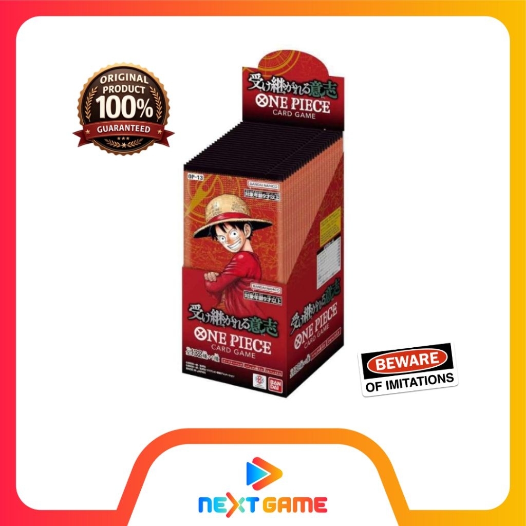 One Piece Card Game Carrying on His Will OP-13 - One Piece OP 13 Booster Japan TCG - Booster Box