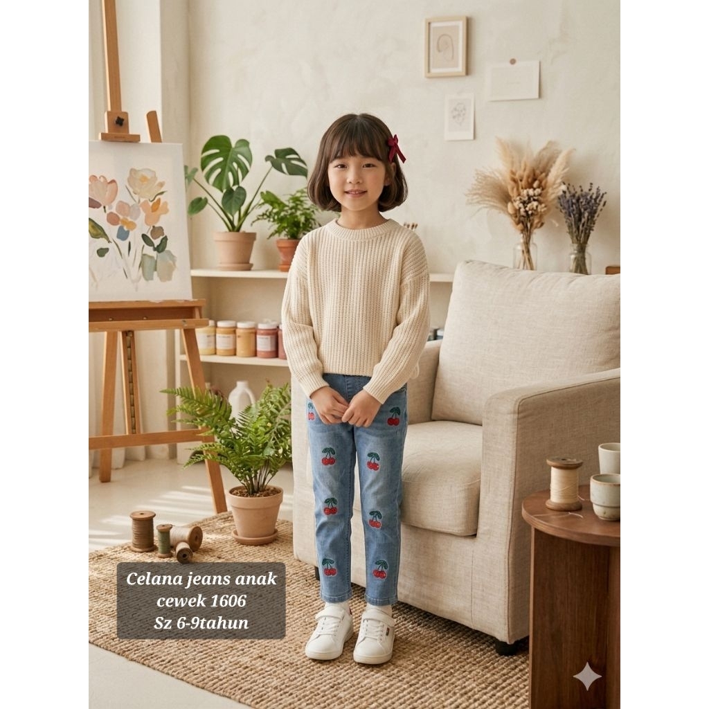 celana jeans anak cewek celana jeans anak perempuan celana jeans anak wanita celana jeans cewek cela