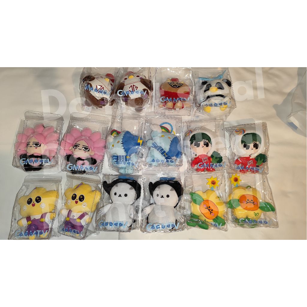 READY STOCK | GMMTV FANIVAL 2026 OFFICIAL MASCOT DOLL KEYCHAIN BONEKA GUINZLY TOMAFOX LUNAR NEONA SM