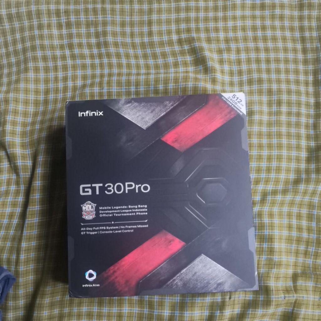 gift box infinix gt 30 pro dark flare
