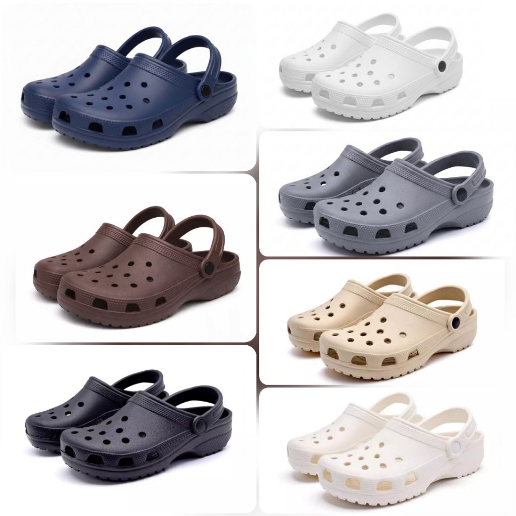 Sandal Slop Sandal Baim Pria Wanita Terbaru Empuk Anti Slip/ Sandal casual Pria Wanita CLog SV2512PO