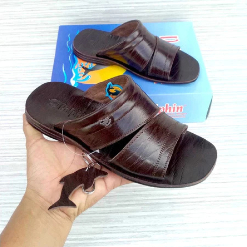 Sandal Kulit DOLPHIN Asli Original Nyaman Dipakai Sandal Kulit Dolphin Pria Dewasa