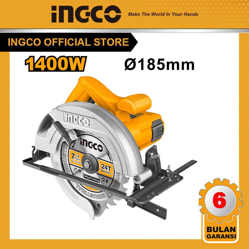 Mesin Gergaji Potong Circular Saw 7" INGCO CS18538