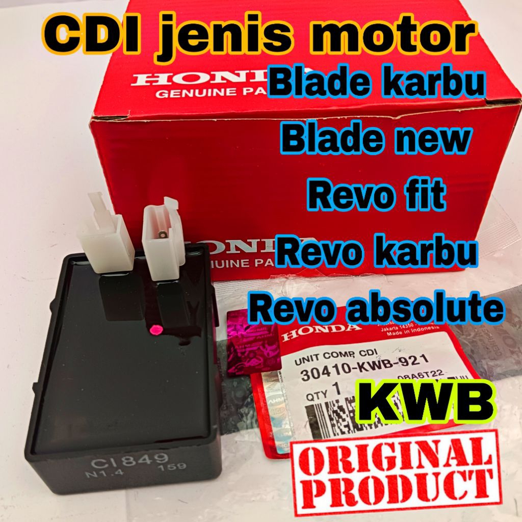 KWB CDI original ori honda blade karbu revo karbu revo fit blade new revo absolute karburator cdi ac