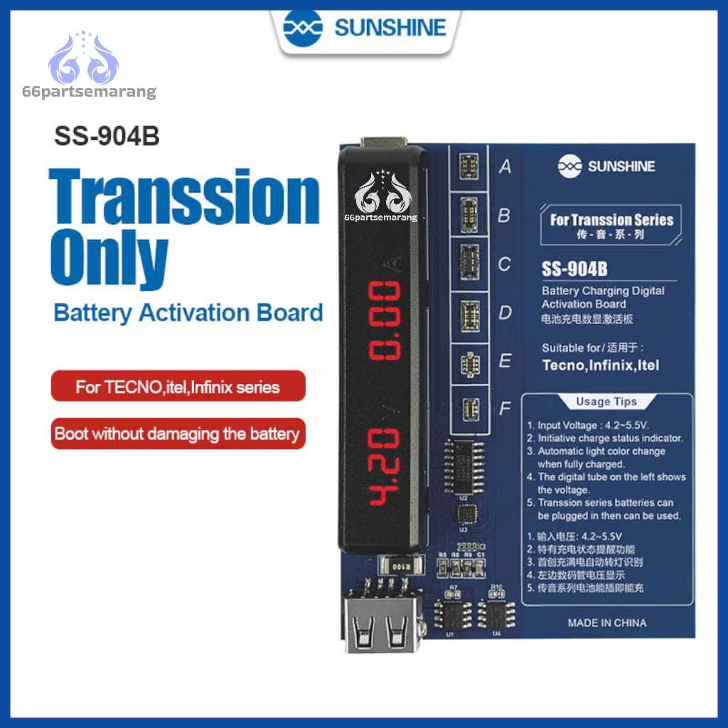 Power Supply Desktop Alat Baterai Tembak Batre / Aktivator Baterai Universal Smartphone Sunshine  SS