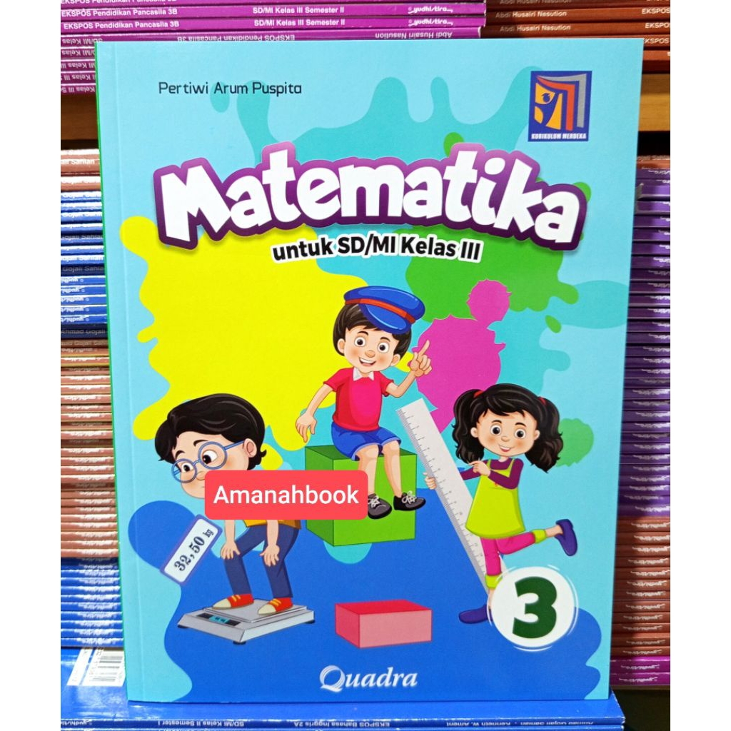 Buku Matematika SD Kelas 3 Kurikulum Merdeka Quadra