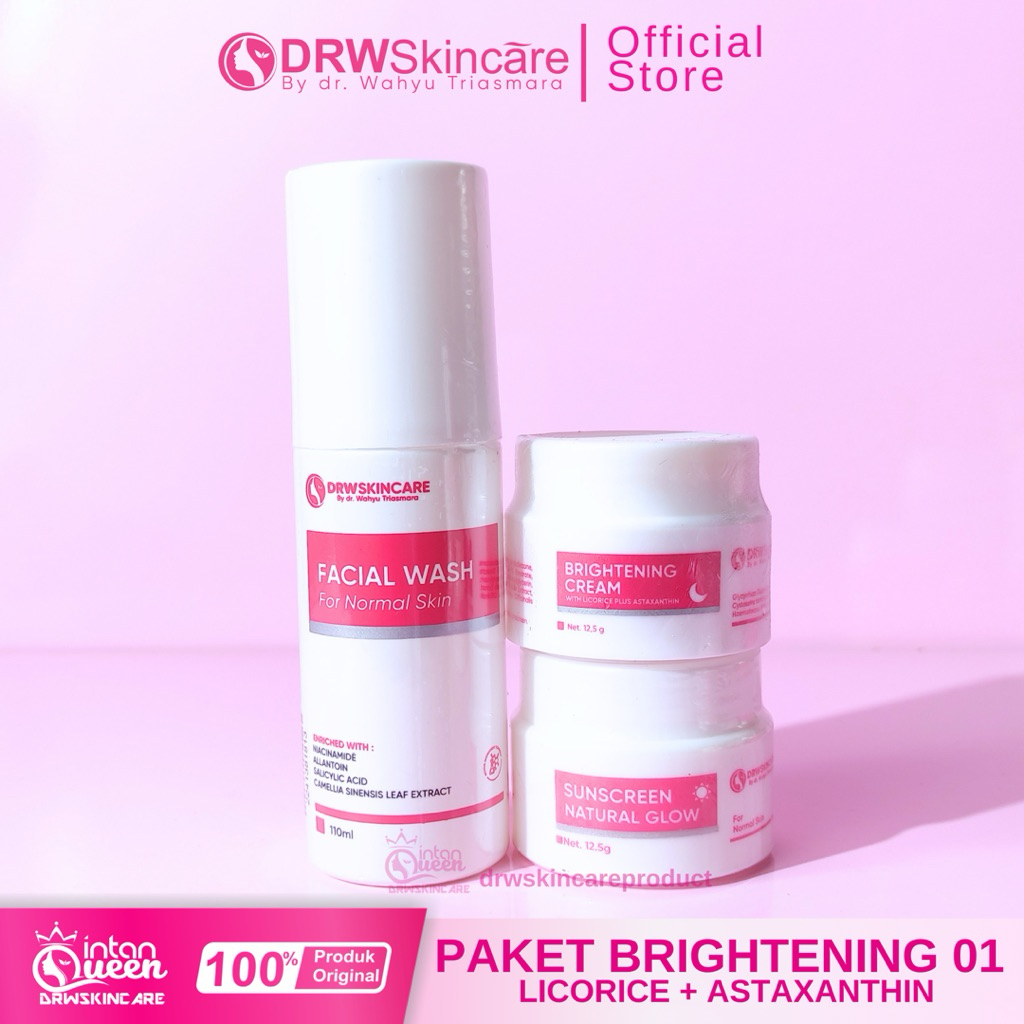 DRW Skincare Paket  Flek Hitam Brightening Cream 01 02 03 Kusam Melasma