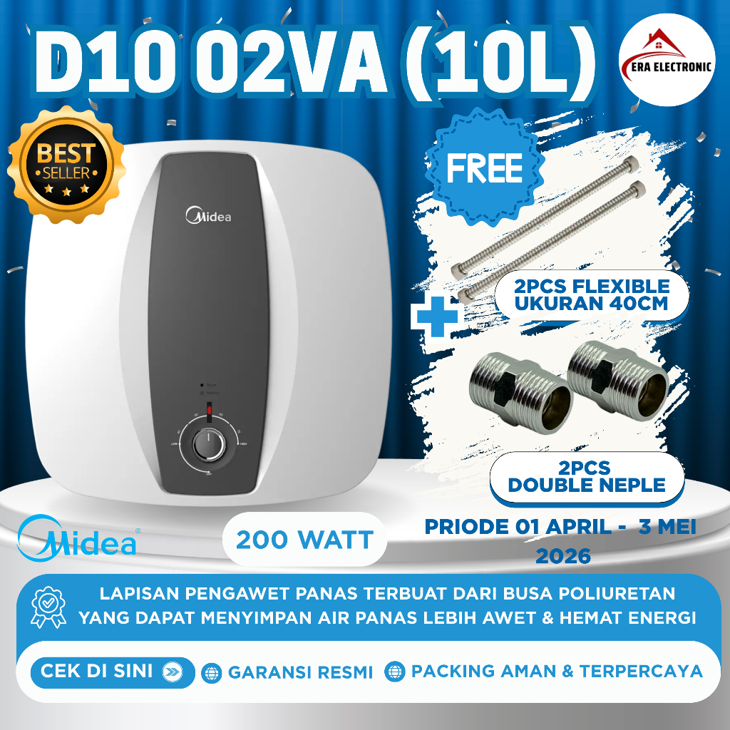 Midea D10-02VA Pemanas Air Listrik - Water Heater