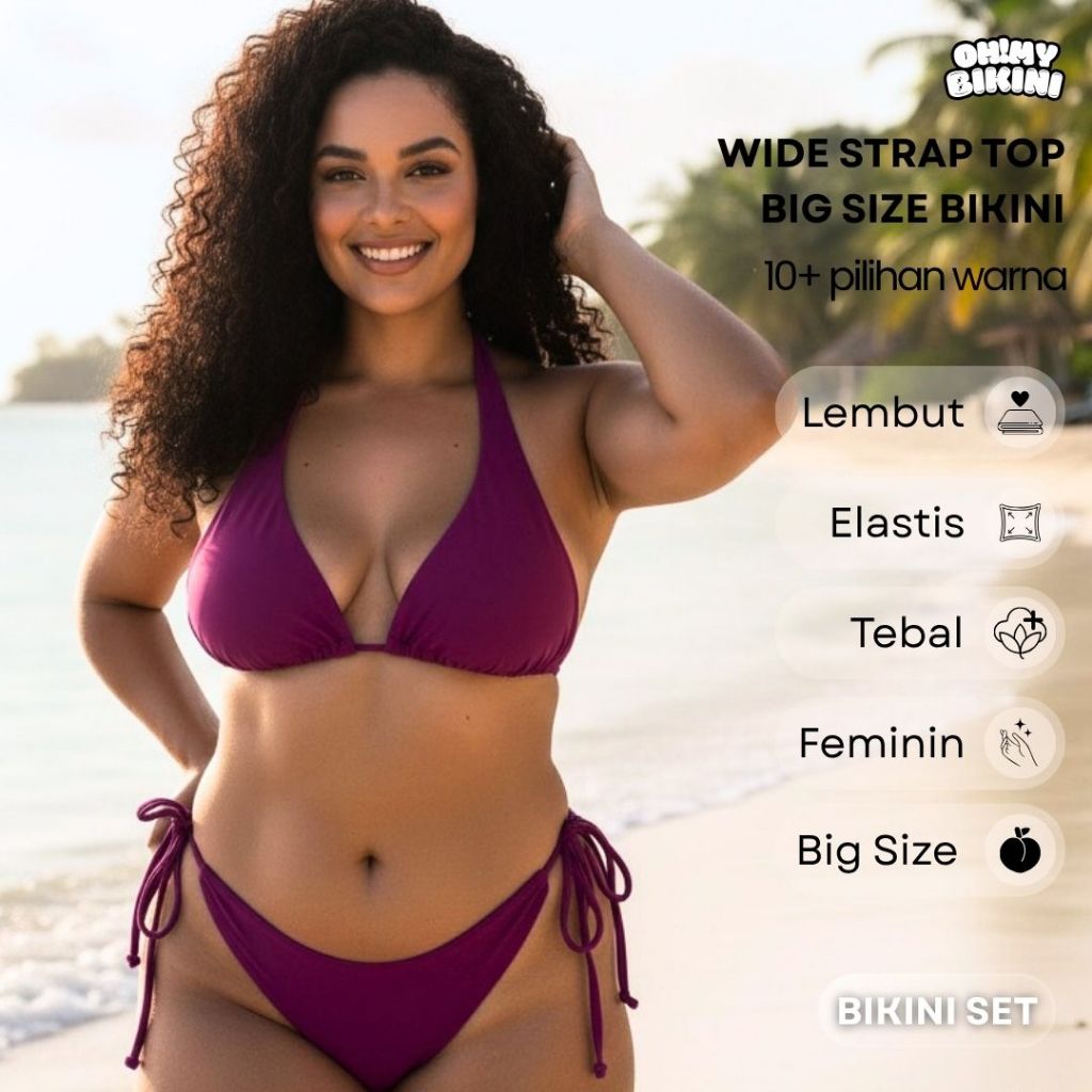 TIDEPOOL BIKINI PREMIUM XL (POLOS) | Bikini Set | Bikini Pantai | Bikini Jumbo | bikini sexy | bikin