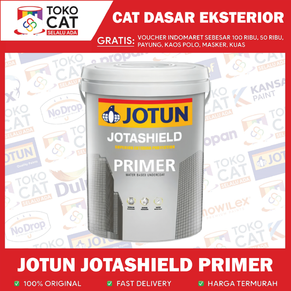CAT DASAR / ALKALI EXTERIOR JOTUN JOTASHIELD PRIMER WARNA PUTIH 20 LITER REGULER/CARGO