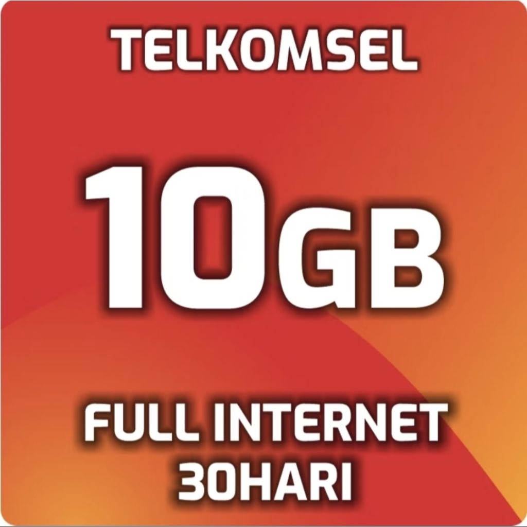 Kuota telkomsel 10 GB aktif 30 Hari