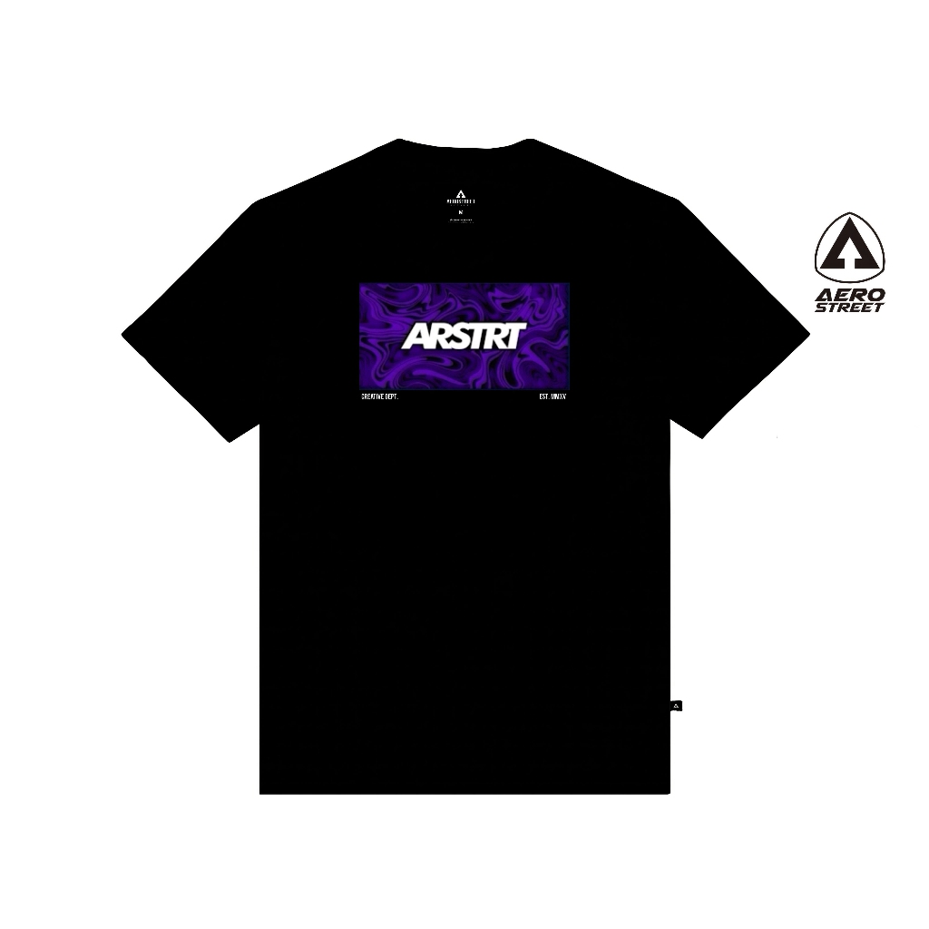 Aerostreet T Shirt Barra Hitam Kaos T-Shirt Tshirt AABAA