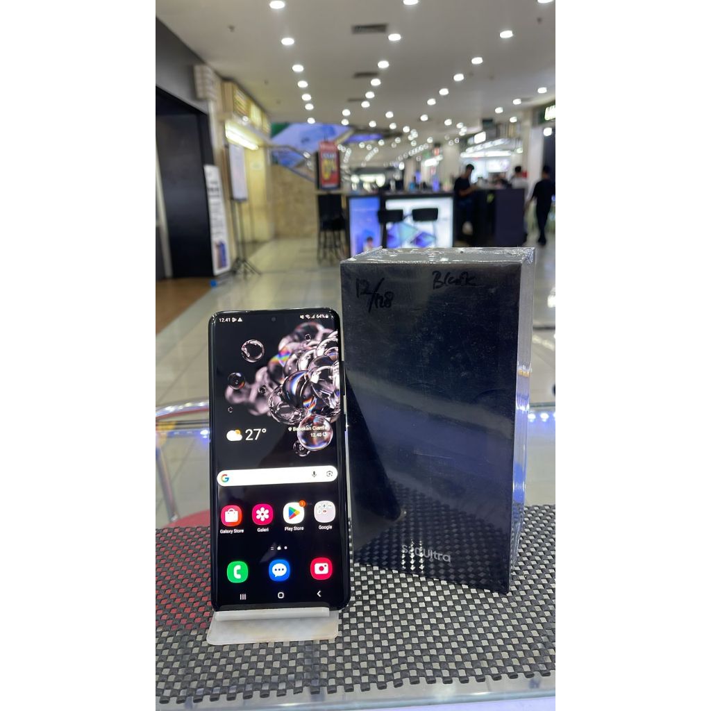 SAMSUNG GALAXY S20 ULTRA 12/128GB SECOND SEKEN BEKAS RAM 12 INTERNAL 128