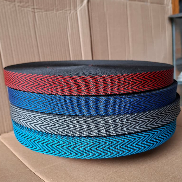 Tali Webbing Motif Lebar 2.5cm Tebal 2.55mm Panjang 50Yard