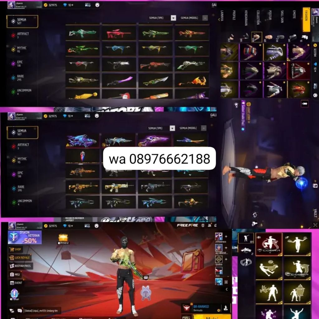 PROMO AKUN FF AMAN DAN SULTAN