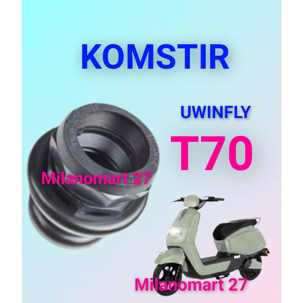 komstir sepeda listrik uwinfly T70 kones headset komfork sepeda listrik uwinfly t70
