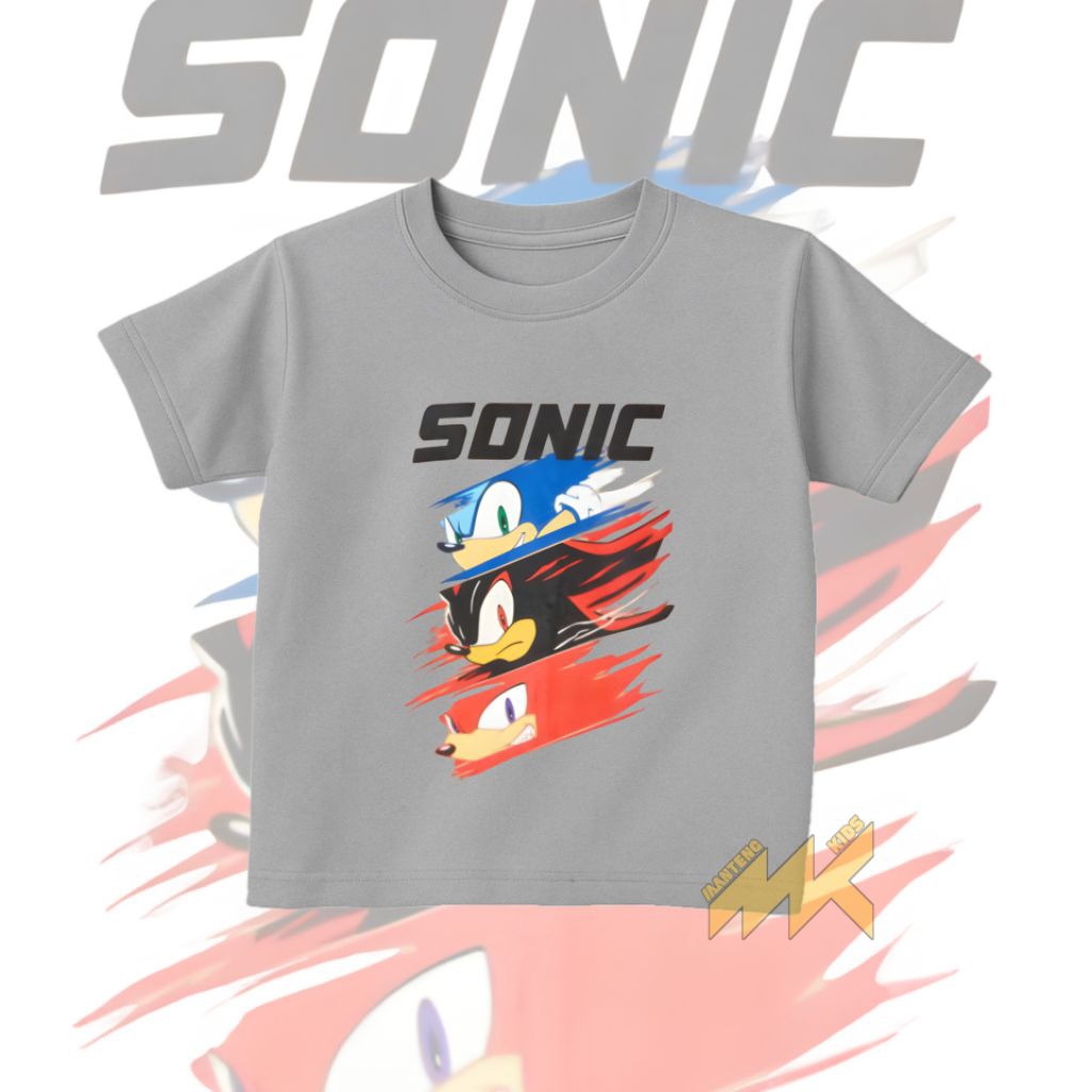 KAOS ANAK SONIC / KAOS ANAK LAKI-LAKI PEREMPUAN