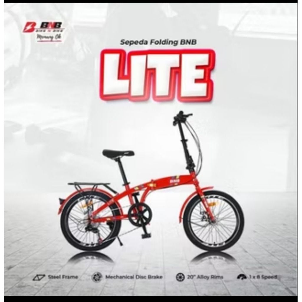 sepeda lipat bnb lite 20 inci