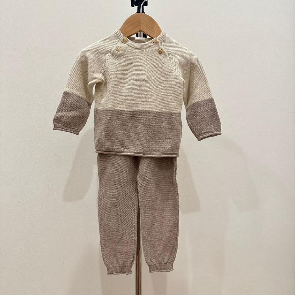 H&M HM Setelan Set Piyama Pajamas Baju Tidur Anak Bayi Lengan Panjang Rajut Knit