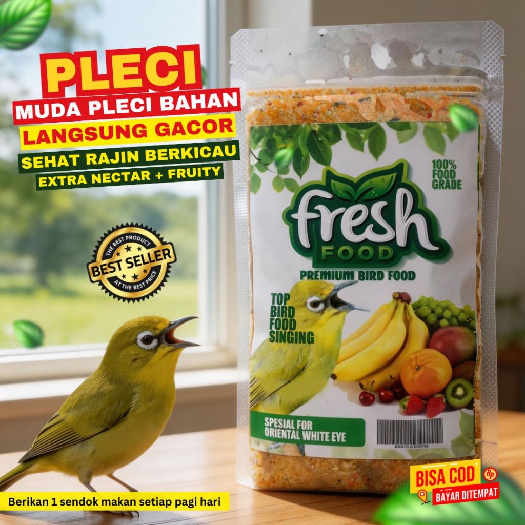PAKAN PLECI & KENARI CEDE FRESH BUAH BUAHAN