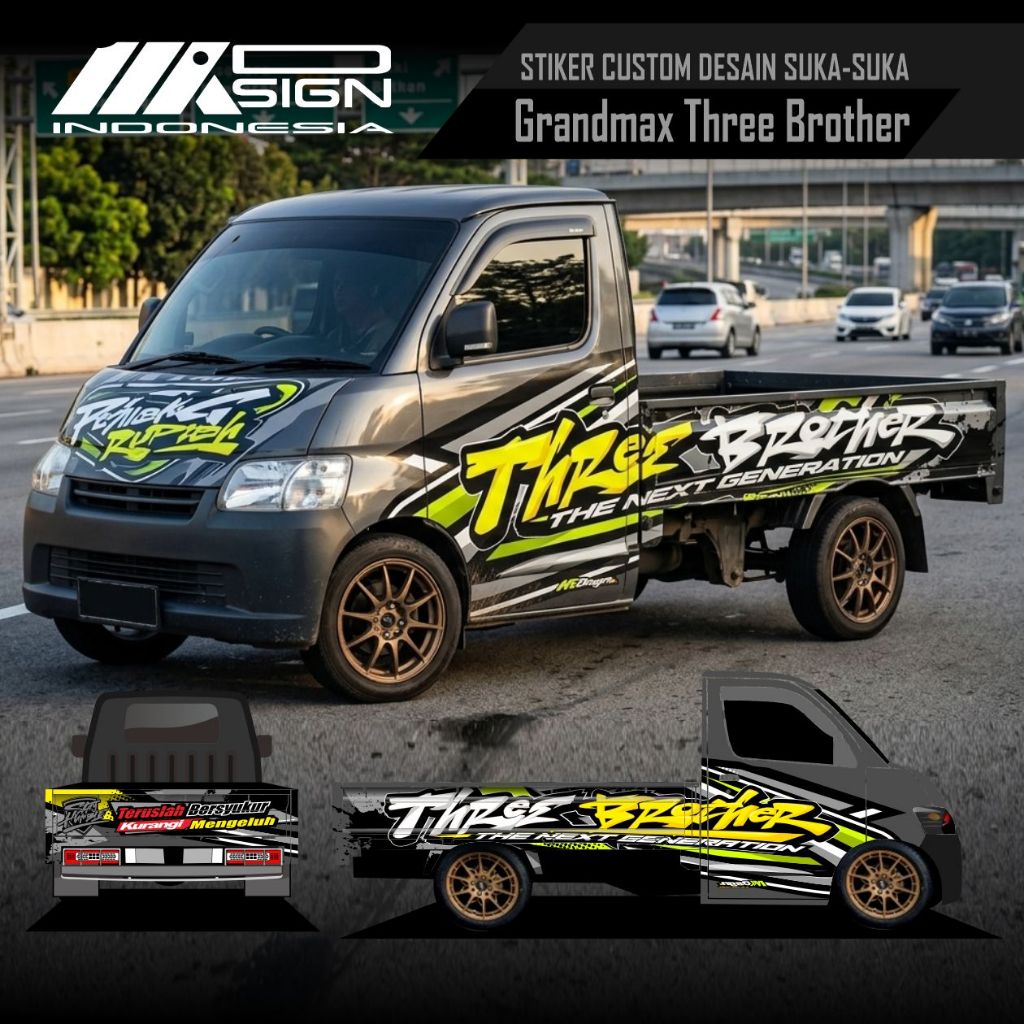 Sticker Decal Full Body Grandmax Pickup L300 request suka-suka