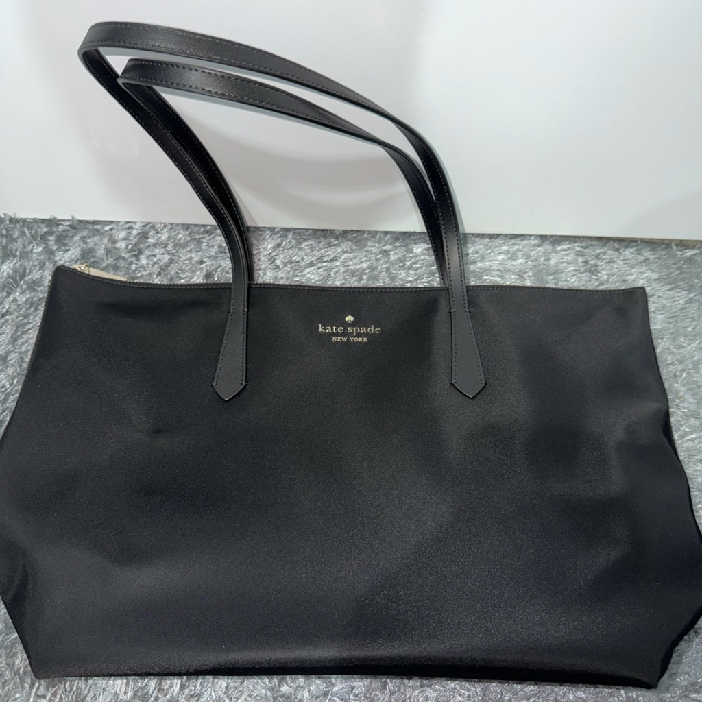 KATE SPADE KITT NYLON MEDIUM TOTE (BLACK)