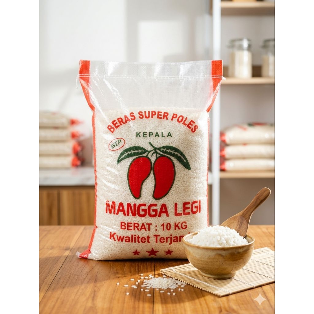 BERAS MANGGA LEGI,BERAS PULEN 10KG
