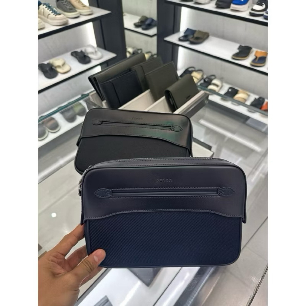 Tas pria clutch pedro original