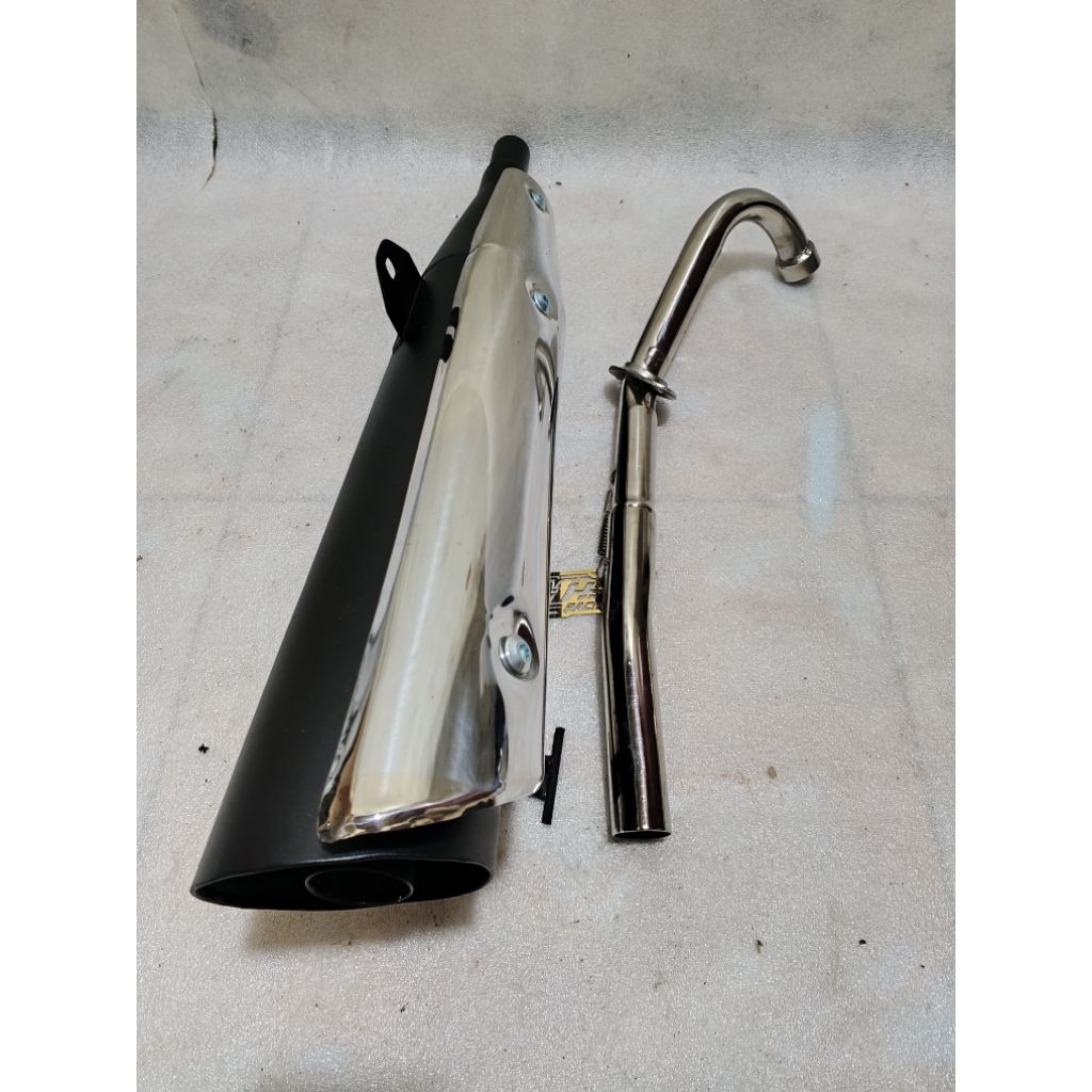 knalpot motor standar racing Honda karisma PNP tameng