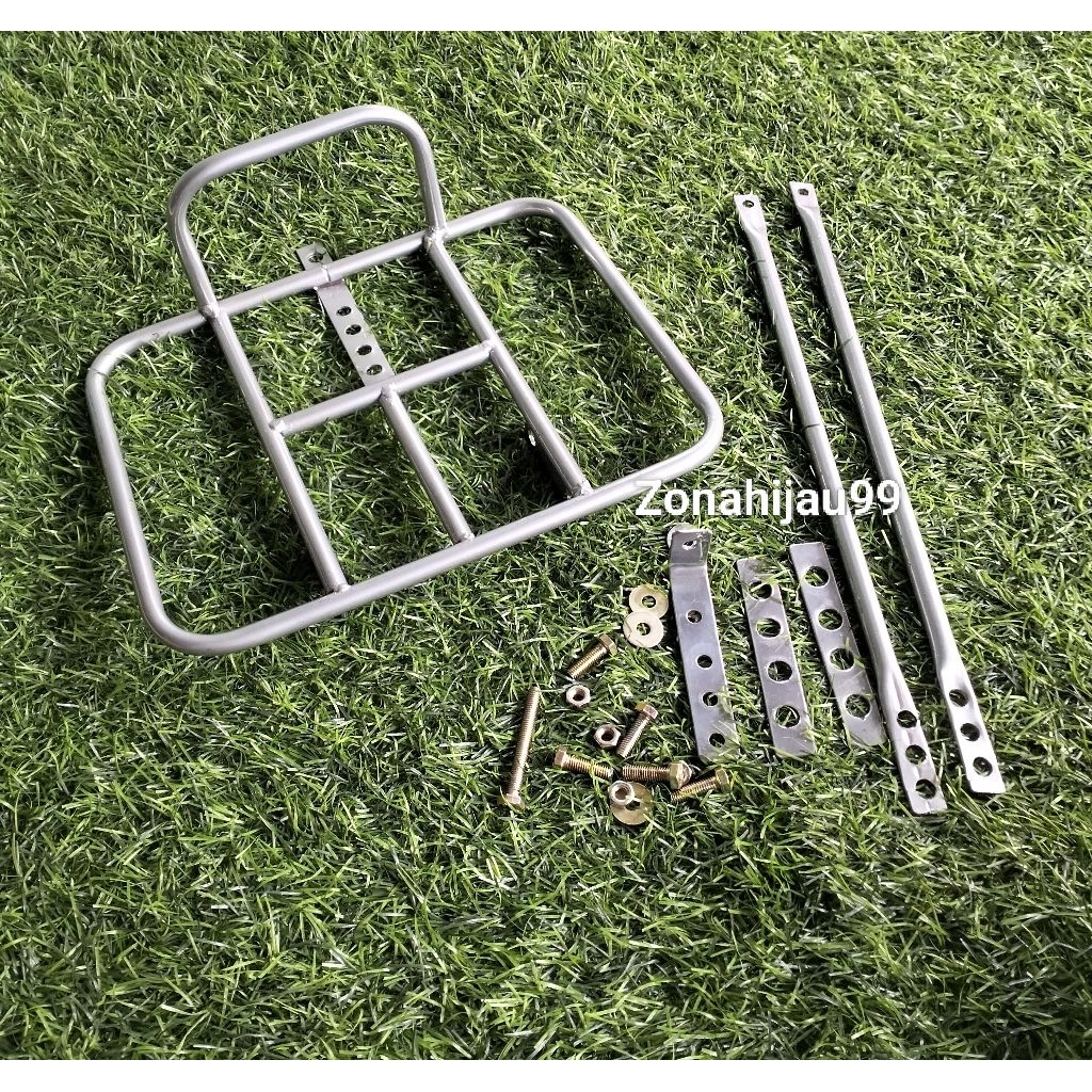 Rak depan sepeda MTB Road bike Sepeda lipat Minivelo fron rak depan sepeda silver Coating Universal