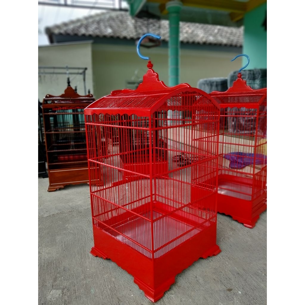 sangkar khosan ceper ORI Jatim bp ukuran 40x40 cocok untuk cendet Kacer cucak ijo kenari dll