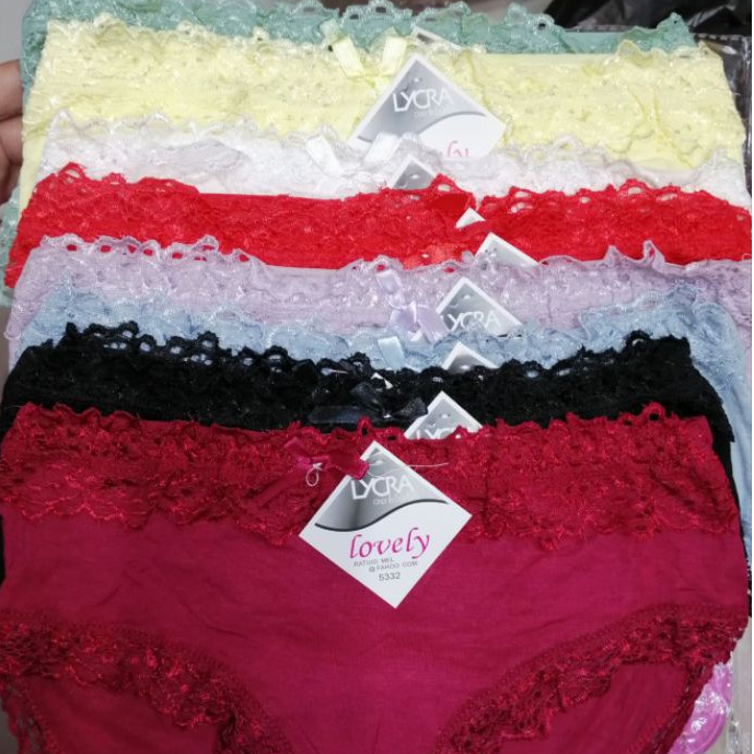 Celana dalam katun bamboo renda mini cd wanita sexy