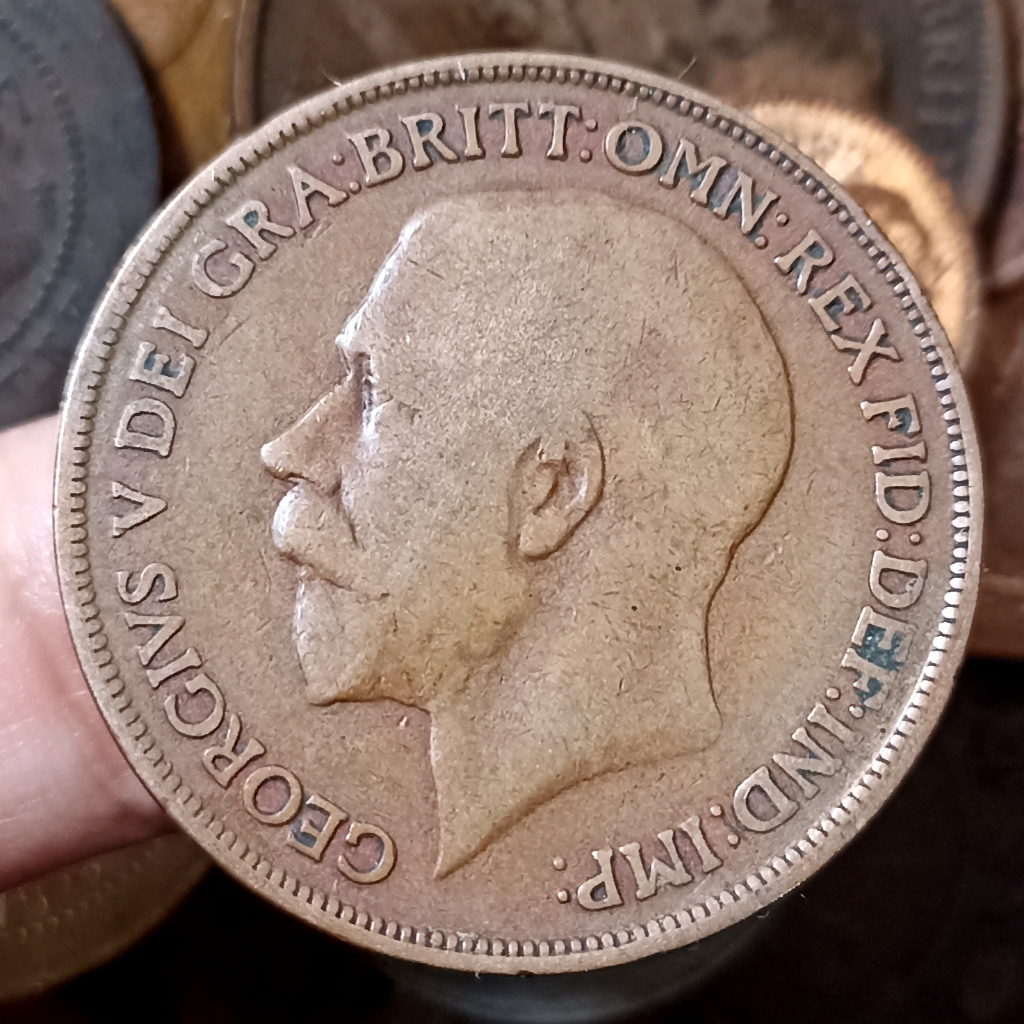 Koin Kuno Inggris (UK) 1 Penny - George V Tahun 1915