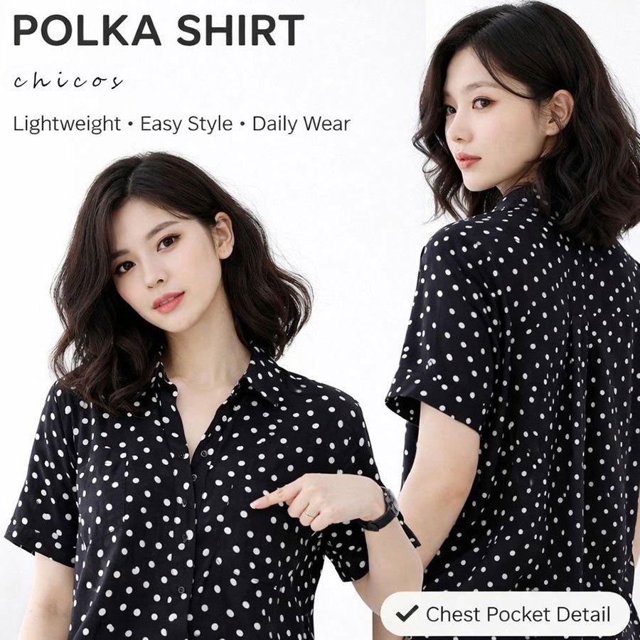 BLOUSE WANITA CHICOS TUNIC SHIRT BLOUSE