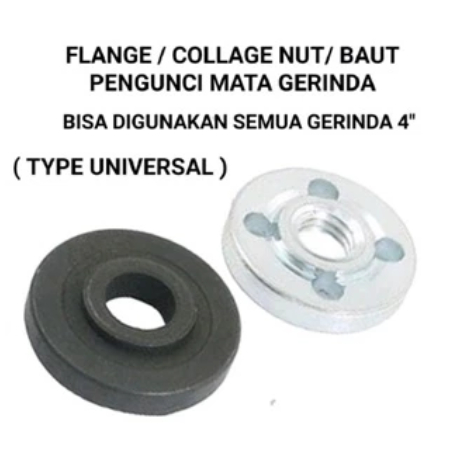 flange / collage nut / baut pengunci mata gerinda 4"