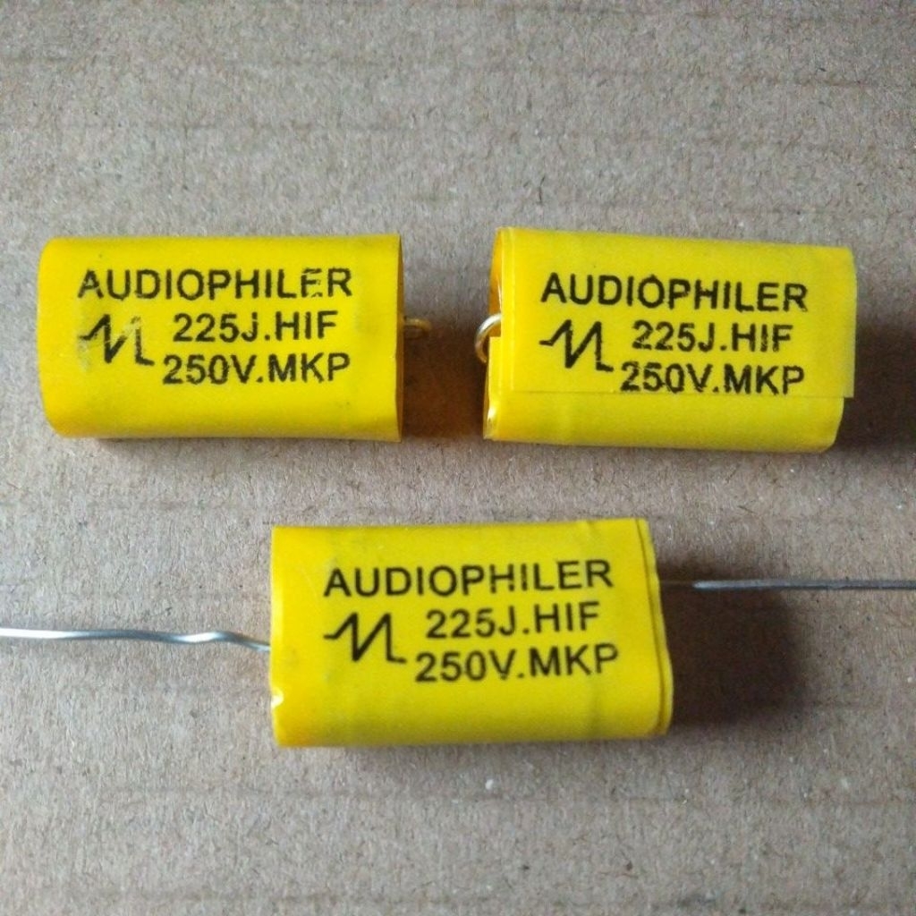 KAPASITOR MKP AUDIOPHILER AUDIO PHILER 225J  2.2UF 2.2 UF 2,2uf 250V 250 VOLT KUALITAS BAGUS