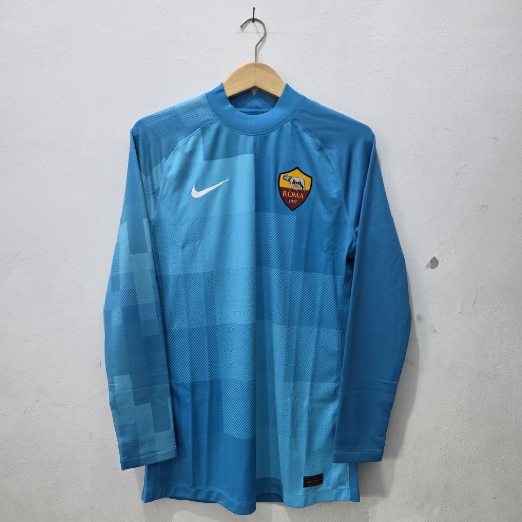 ASR AS ROMA 2014/15 MATCH GOALKEEPER MEN'S DRI FIT FOOTBALL AUTHENTIC PLAYER ISSUE LONG SLEEVE JERSE