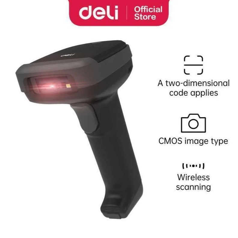 Deli ES221 Handheld Barcode Scanner - Mesin Scanner Barcode