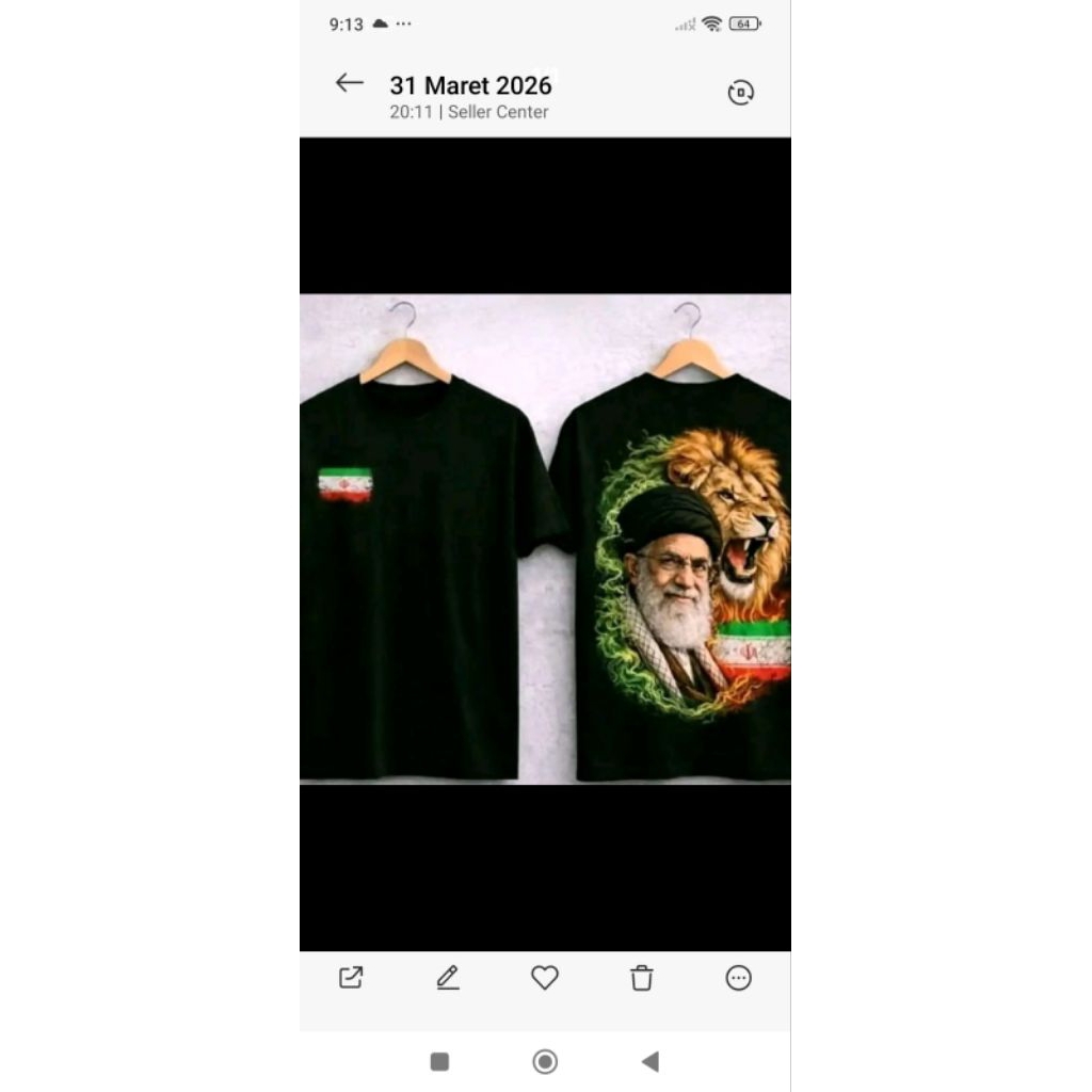 kaos Ali Khamenei terbaru distro