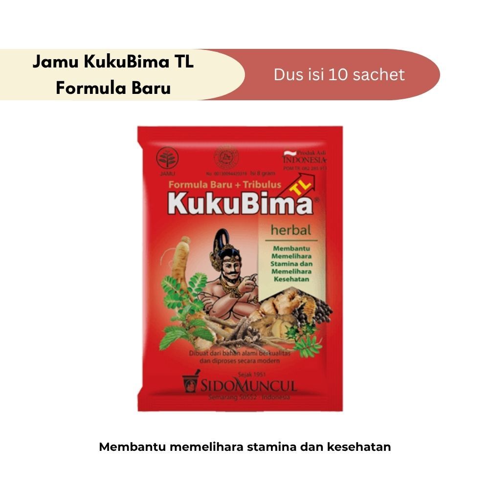 Sidomuncul Jamu KukuBima TL Formula Baru 10 Sachet