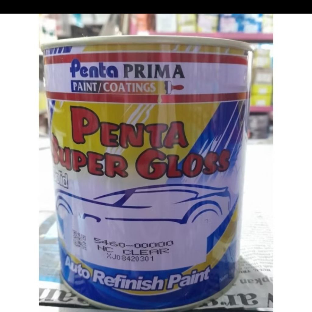 cat penta super gloss,vernis mengkilap anti gores pelindung cat motor mobil dll  clear kilat, clear 