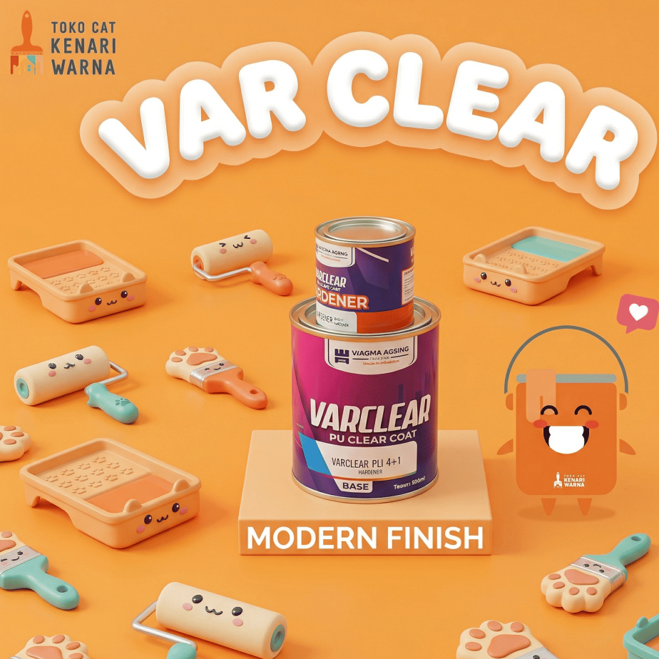 CAT WARNA AGUNG VARCLEAR PU 4 - CAT CLEAR GLOSS COAT