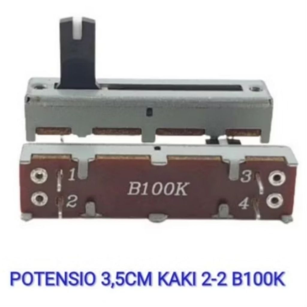 POTENSIO GESER 3,5 CM KAKI 2 - 2 B100K