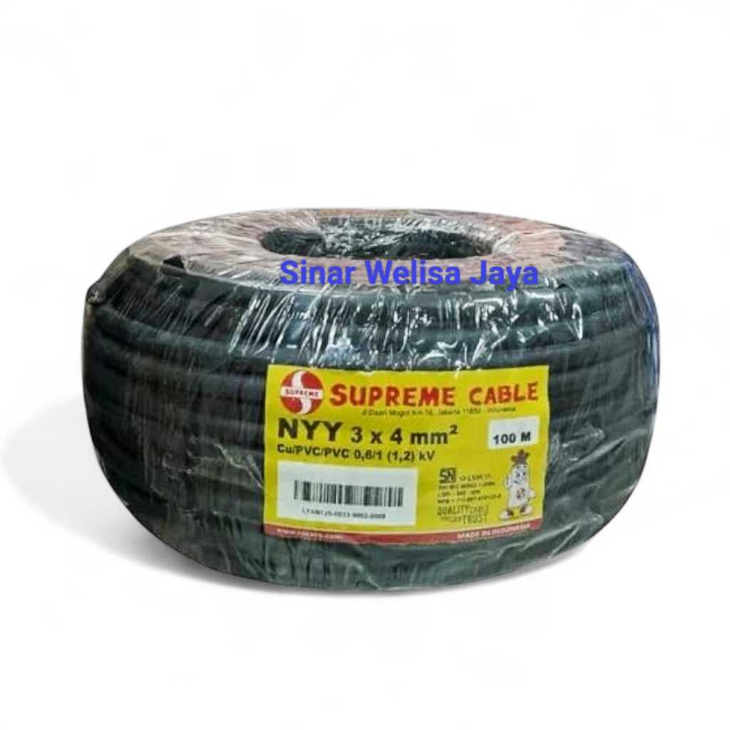 Supreme Kabel Tembaga NYY 3x4 100M