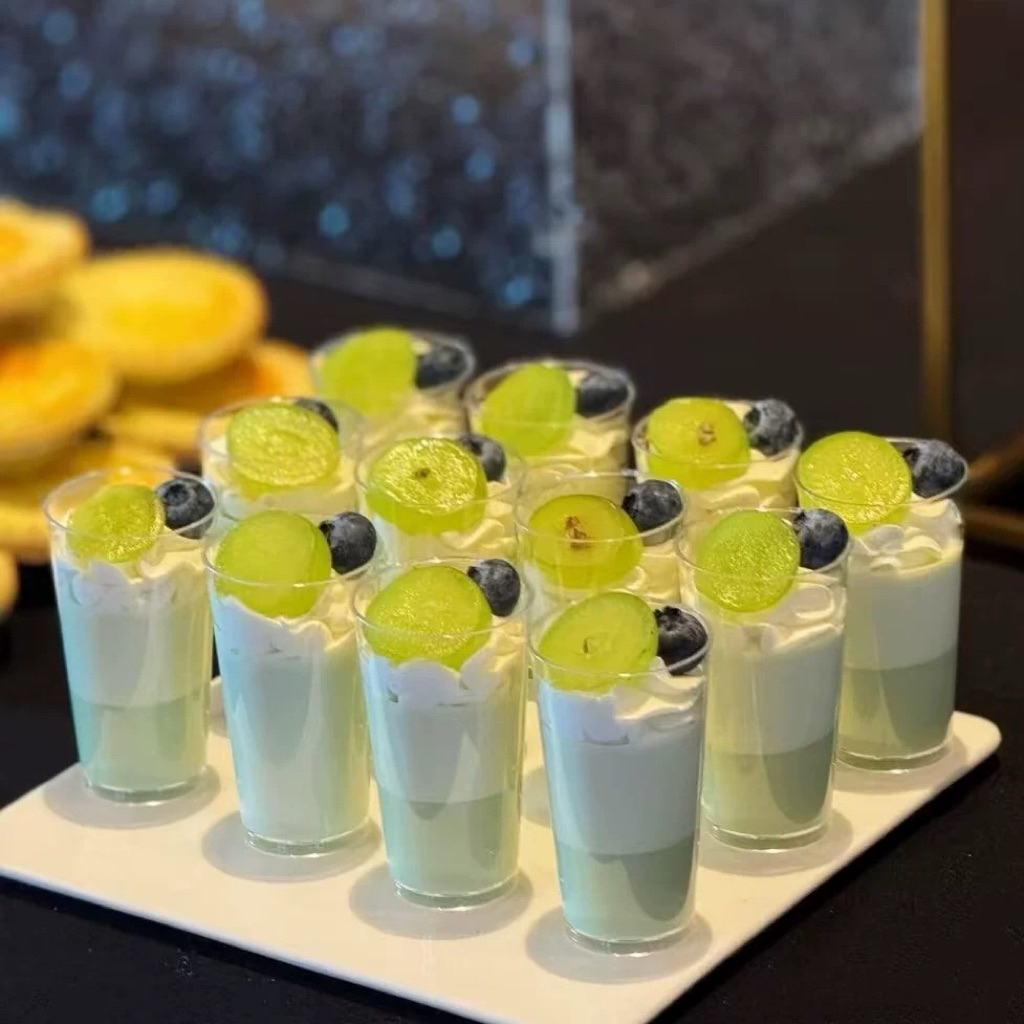 Cup pudding Aklirik 90Ml Bulat Tinggi + tutup isi 10 Cup
