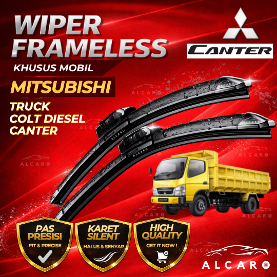 Alcaro Wiper Frameless Truk Colt Diesel CANTER Original Premium - Wiper Truk CANTER Colt Diesel - Wi