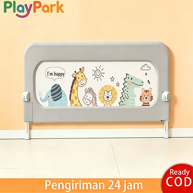PlayPark Pagar Tempat TidurPagar Pembatas Pengaman Penghalang Alas Tempat Tidur 180x200 Tempat Tidur